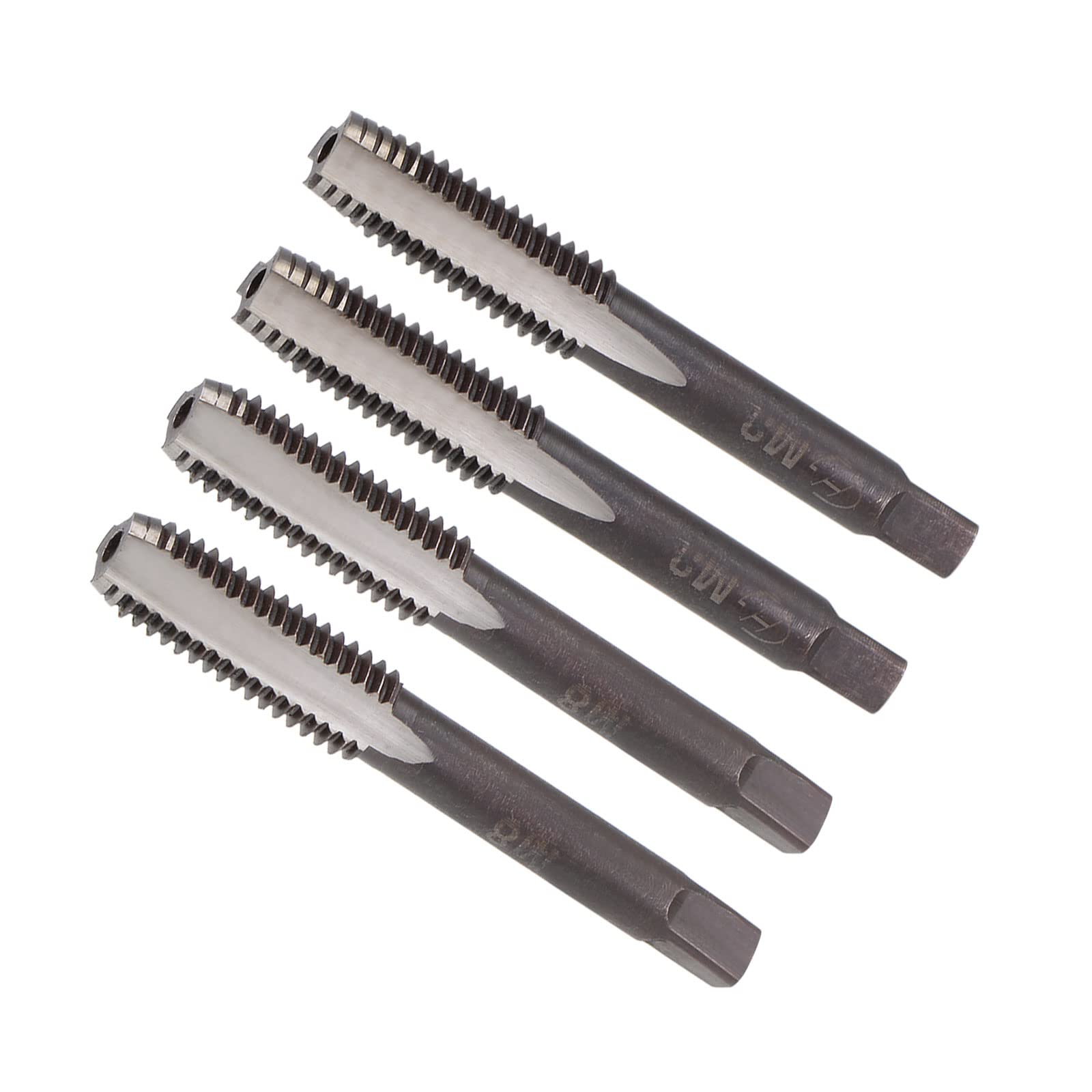 CoCud Hand Threading Taps, M8 x 1.25 Thread, Metric Alloy Tool Steel Screw Tapping Taper Bottom Tap - (Applications: for Machine Thread Repair), 2-Pairs