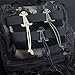 DYZD Molle Web Dominators with Elastic String, Durable Tactical Strap Management Tool, Backpack Accessories, Tactical Gear Clip, Multipurpose Fastener (Black, 4PCS)