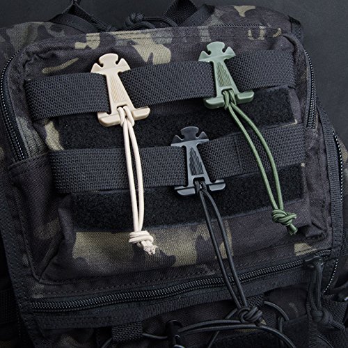 image for DYZD 10pcs MOLLE Web Dominators with Elastic String, durable Tactical 