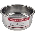 LABALPHA 18 Mesh Lab Sieves, Test Sieve #18 Mesh, 4'' Diameter, 304 Stainless Steel Wire Cloth (1mm)