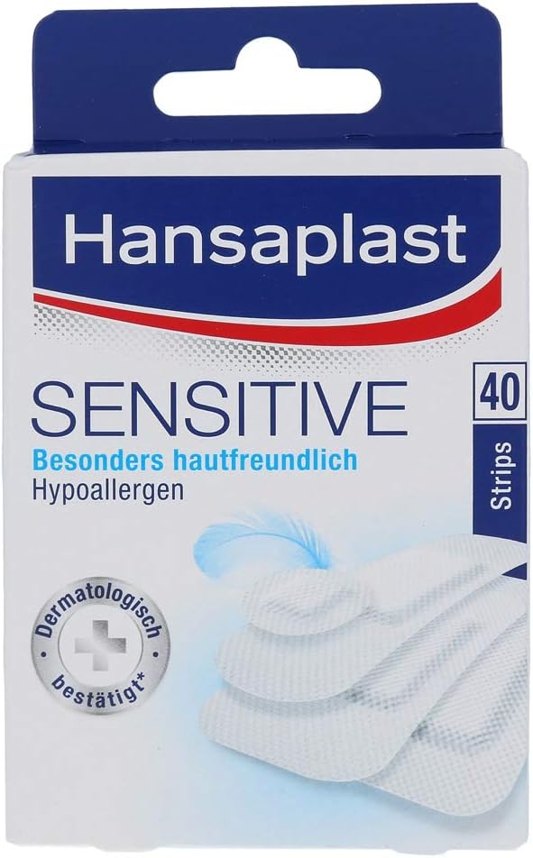 Hansaplast Sensitive Strips, 40 pcs. Plaster