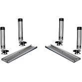 Bert's Custom Tackle Boat Track System Mounting Track | Modular aluminum track for walleye trolling, rod holders, downriggers &amp; Bert&rsquo;s fishing accessories.