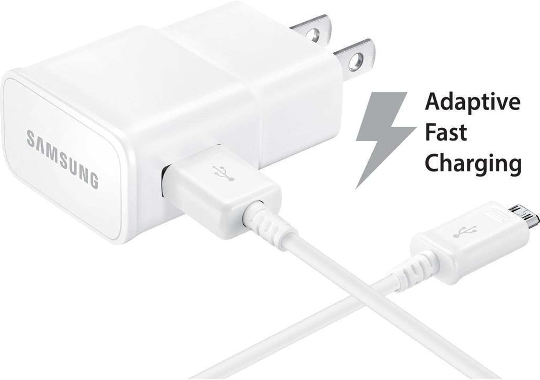 Samsung EP-TA20JWEUSTA Adaptive Fast Charging Wall Charger and Cable