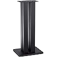 Monolith - 124794 24 Inch Speaker Stand (Each) - Black | Supports 75 lbs, Adjustable Spikes, Compatible With Bose, Polk, Sony