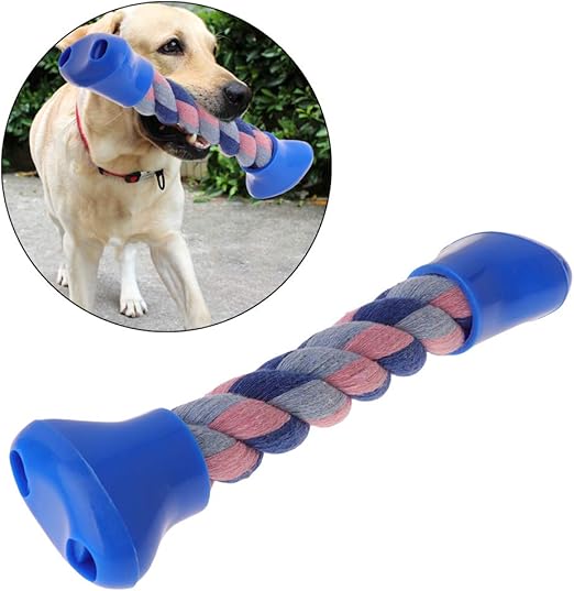 Amazon.com: Roboco perro gato mascota masticar juguete, mezcla de algodón cuerda forma de hueso masticar trenzado interactivo dientes herramienta de entrenamiento: Mascotas