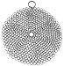 TOPULORS 316 Stainless Steel Cast Iron Skillet Cleaner Scraper Chain Link Chainmail Scrubber for Cast Iron Pans, Pre-Seasoned Pans, Griddle Pans, BBQ Grills, and More Pot Cookware-Round 7 in Diameter