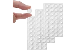 Furnigear Cabinet Bumpers Soft Self-Adhesive Clear Rubber Bumper- Cabinet Door pumpers dots Clear Cabinet stoppers Furniture Noise Reducing Silicone Rubber Bumper Extremely Durable(96Pcs)