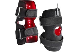 COMFYORTHOPEDIC Authentic Medical Grade Red Light Therapy for Knee Pain Relief, Adjustable 850nm Near Infrared 660nm Red Light Therapy Knee Wrap, Heated Knee Brace Device For Stiffness, Recovery and Joint Support