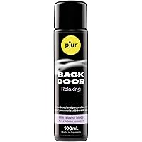 pjur Back Door Silicone-Based Personal Lubricant | Long-Lasting with Jojoba, Unscented, Skin-Friendly Formula | 100 ml