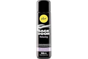 pjur BACK DOOR Relaxing Silicone-Based Lubricant, Long-Lasting Comfort with Jojoba, High-Concentration Formula for Sensitive 