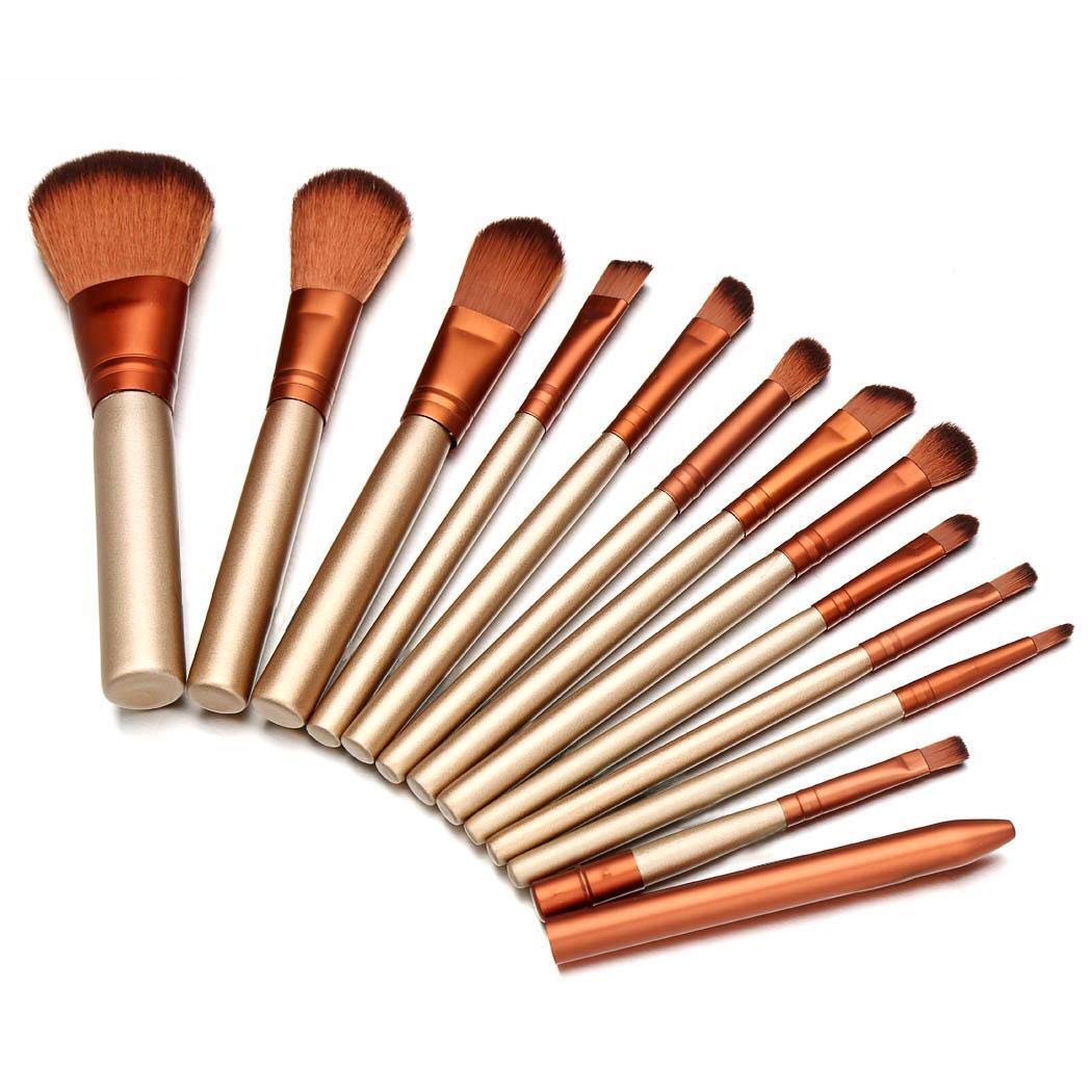 GuGio 12pcs Cosmetic Makeup Brush Set Kit Powder Foundation Eyeshadow Eyeliner Lip Brush Tool