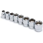 Titan 15203 8-Piece 3/8-Inch Drive SAE Spline Socket Set