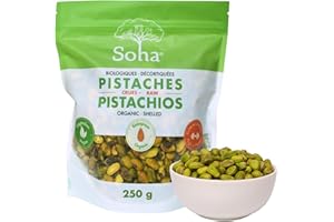 Organic Pistachio Nuts – Raw Unsalted Pistachios | Pistachio Kernels for Snacking, Baking & Home Cooking