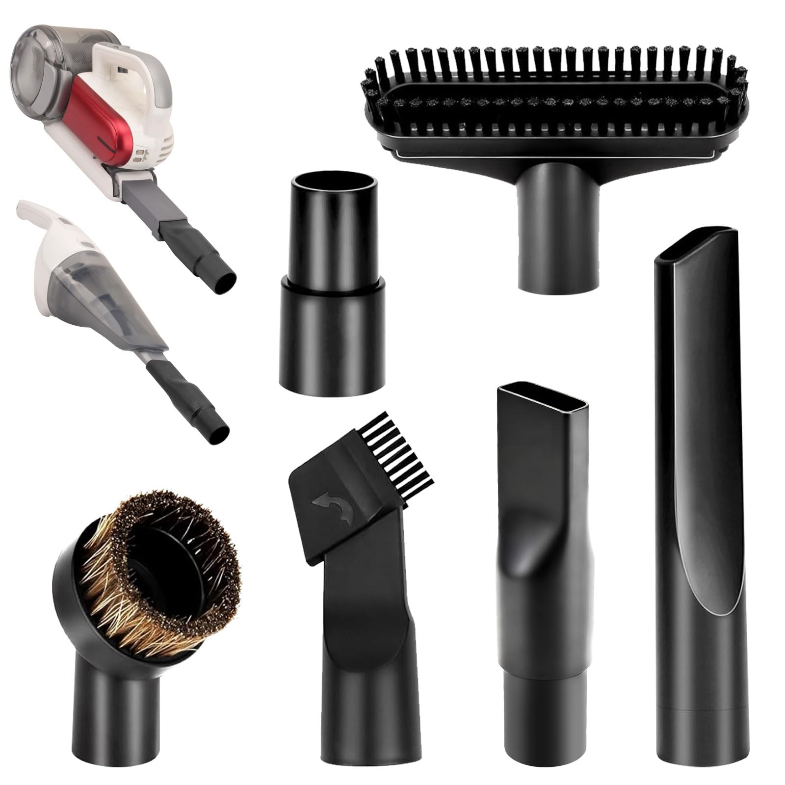 Photo 1 of Universal Attachments Adapter Kit - Extendable Crevice Tool Dustbuster Accessories, Compatible with BLACK+DECKER Dustbuster, Fits Hand Vacuum Models with the Slim Nozzle and Extendable Crevice Tool.