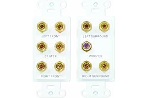 ON-Q Legrand - OnQ 5.1 Home Theater Outlet Straps, Home Theater Connection Kit with Home Theater Strap and Cable Access Strap, White, 1 Count, F9004WH