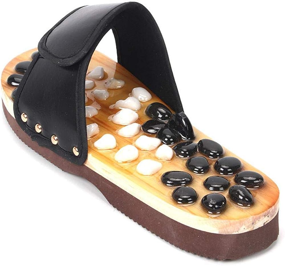 Zapatillas De Masaje En Blanco Y Negro Zapatos De Terapia De Pies para