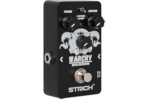 STRICH Metal Distortion Guitar Pedal, WARCRY Distortion 3 Modes Fat, Boost, Normal Classic Crunch 80s/Nu Metal for Electric G