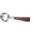 Crema Coffee Products - 58mm Bottomless Portafilter - Compatible with Breville Dual-Boiler, Oracle, Oracle Touch Only - Not suitable with E61 groupheads, Walnut