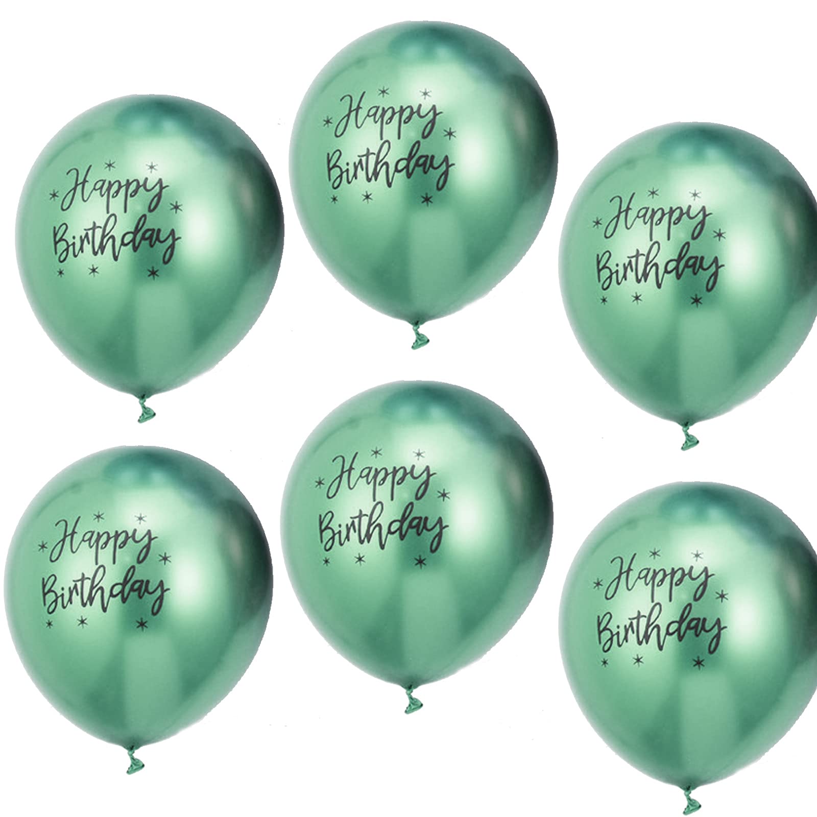 Happy Birthday Metallic Balloons,20 PCS 12 Inch Shiny Metallic Balloon Latex Balloon Happy Birthday Balloons… (GN-20PCS)