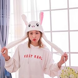 IronBuddy Rabbit Hat Ear Moving Jumping Funny Bunny