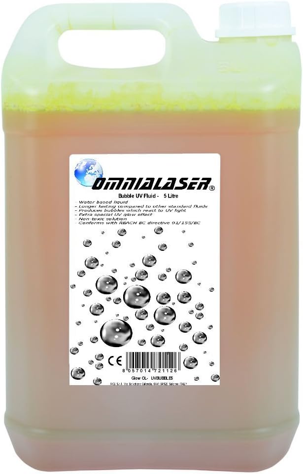 OmniaLaser ol-uvbubble5 Liquid for Bubble Machine Solution for Generators of Soap Bubbles (ol-bubble5). ol-uvbubble5