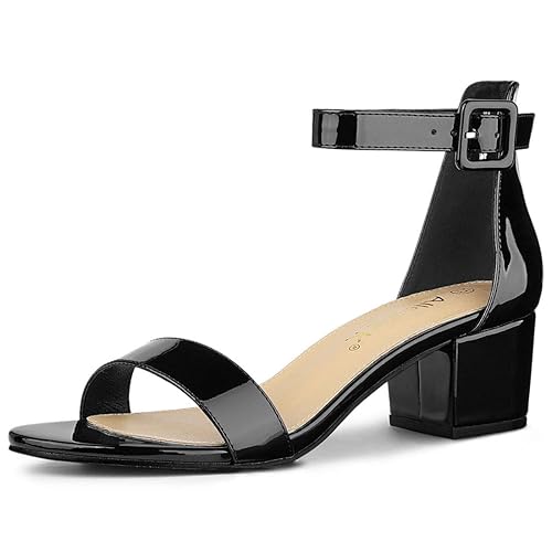 low heel black sandals uk