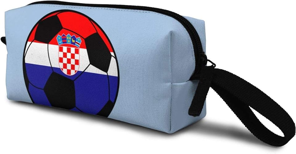 Amazon クロアチアサッカー 多機能 女性 男性 かわいい 化粧ポーチコスメ収納便利 収納バッグ 財布 化粧バッグお洒落 小物入れ 収納ポーチ 旅行 出張 x6x9cm シューズ バッグ
