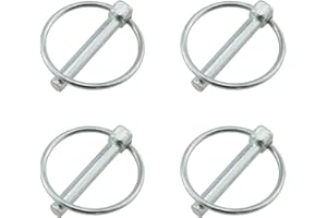 ZZHXSM 4PCS M8x50 M8 Carbon Steel Tractor Trucks Pin Ring Clips Heavy Duty Lynch Pin for Farm Trailers Trucks Mowers