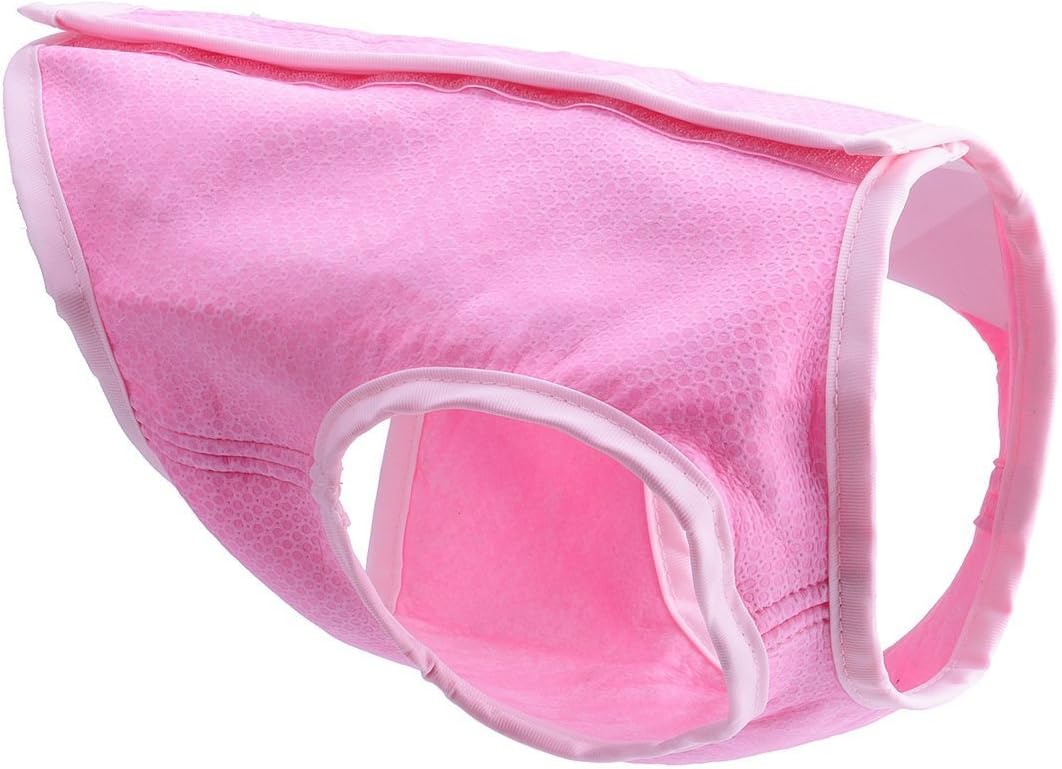 Dog Cooling Vest Shirt, Swamp Cooler Jacket for Dogs, Pink L