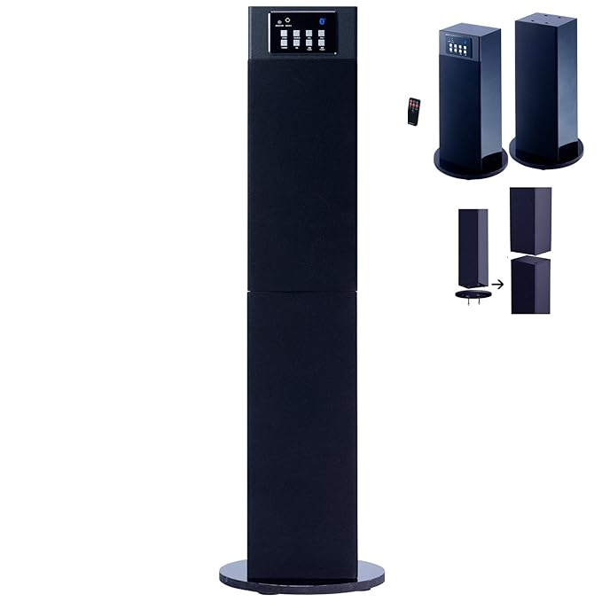 Stereo Home Theater/Tower Speaker System With Bluetooth Amazon.co.uk