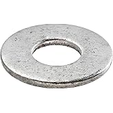 3/8 USS Thick Flat Washer (100 Pack) 3/8" x 1" Hot Dip Galvanized Steel, Meets ASME B18.21.1 Industrial/Commercial Grade by M