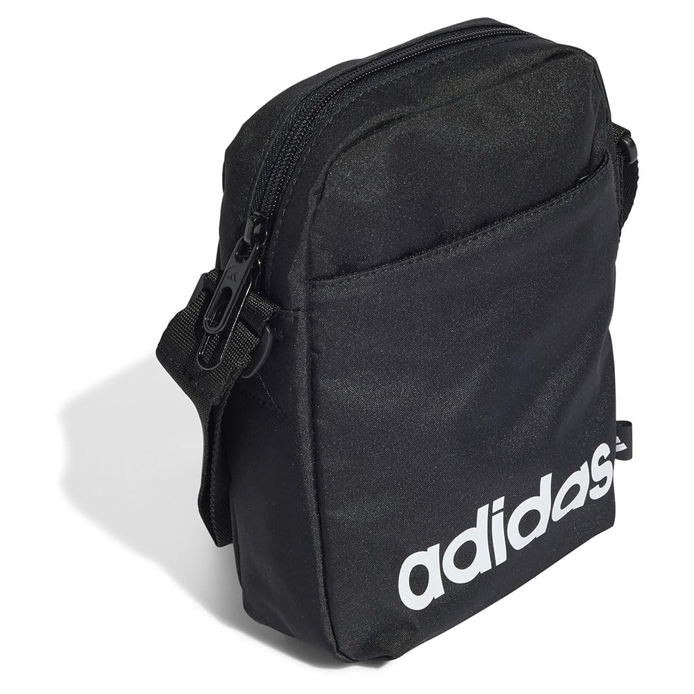adidas Unisex LINEAR Organizer, Black/White, One Size 4