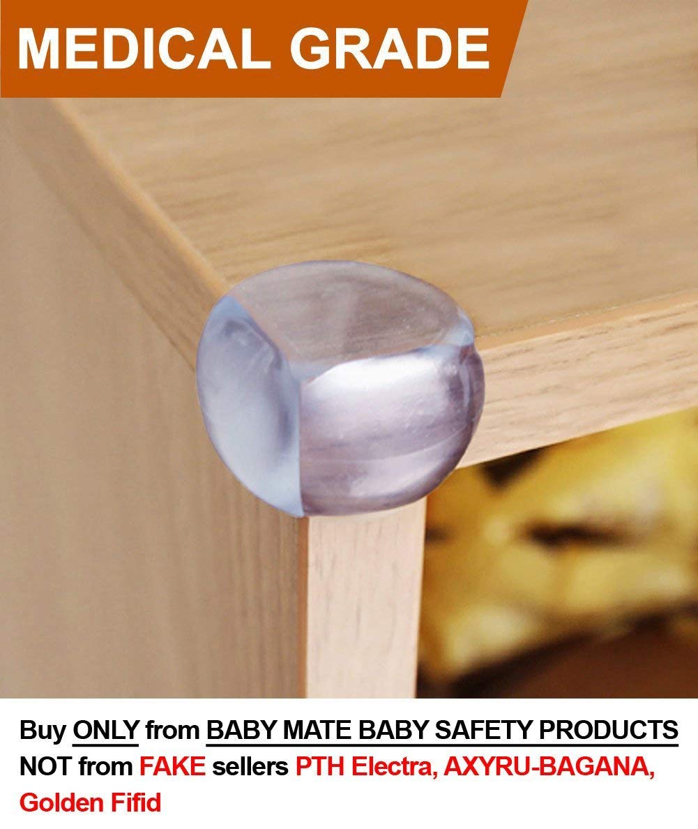 Soft Clear Baby Proofing Corner Guards & Edge Protectors,12 Pack Child