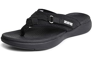 DREAM PAIRS Women's Arch Support Flip Flops Comfortable Thong Sandals