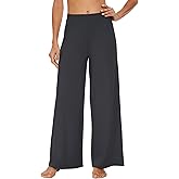 WiWi Women's Casual Wide Leg Palazzo Pants Comfy Lounge Pajama Bottoms Viscose from Bamboo Yoga Sweatpants S-XXL