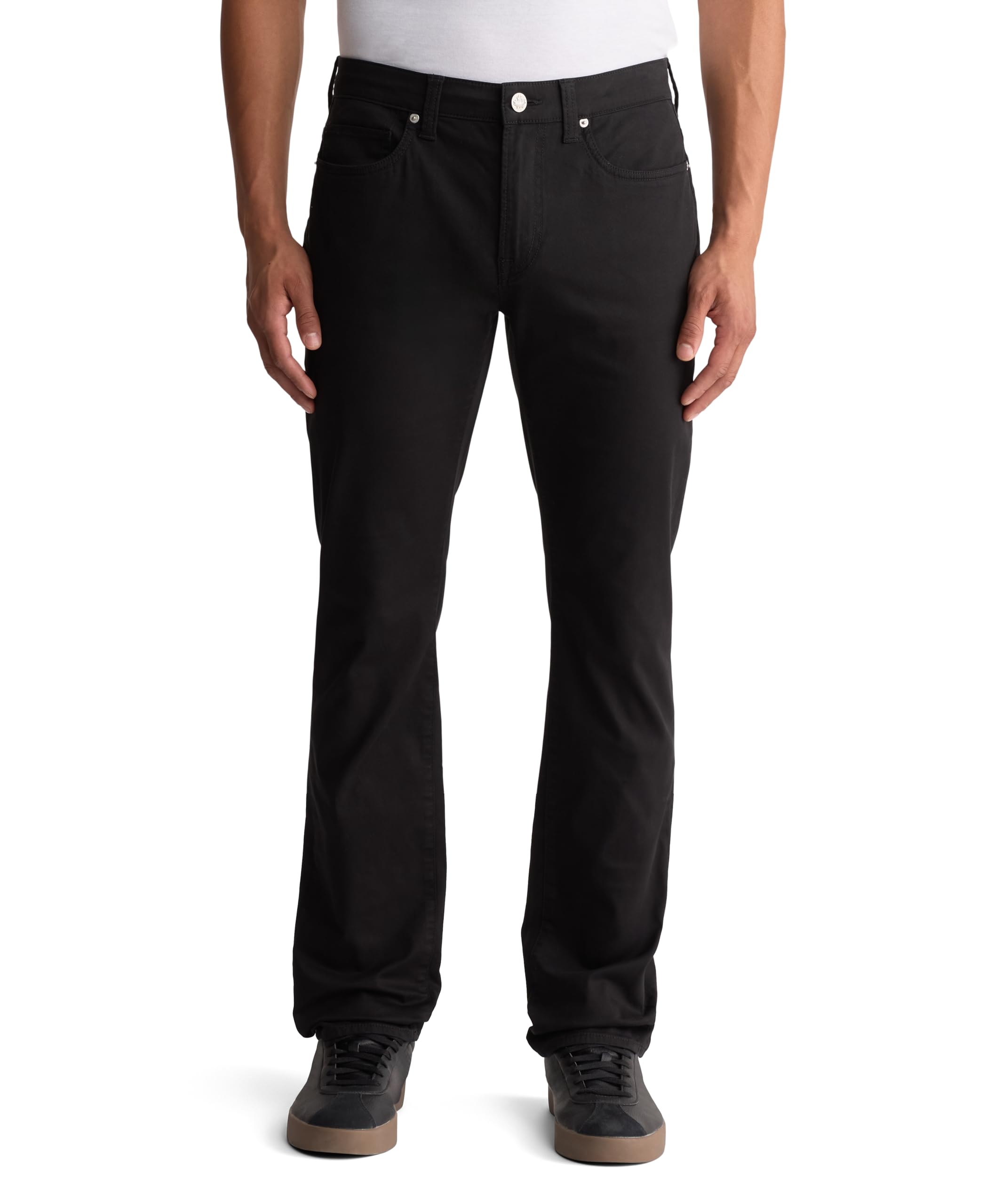 Buffalo David Bitton Men’s Slim Ash Jeans Non Denim Sateen Pant, Black