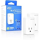 Wi-Fi Router Reset 2 Pack, Smart Plug Auto Monitor and Restart Wi-Fi Router/Modem/Access Points if Wi-Fi Fails, Auto Power Cy