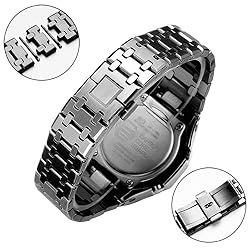 HJHYUL 44mm All Stainless Steel Watch Bezel & Band