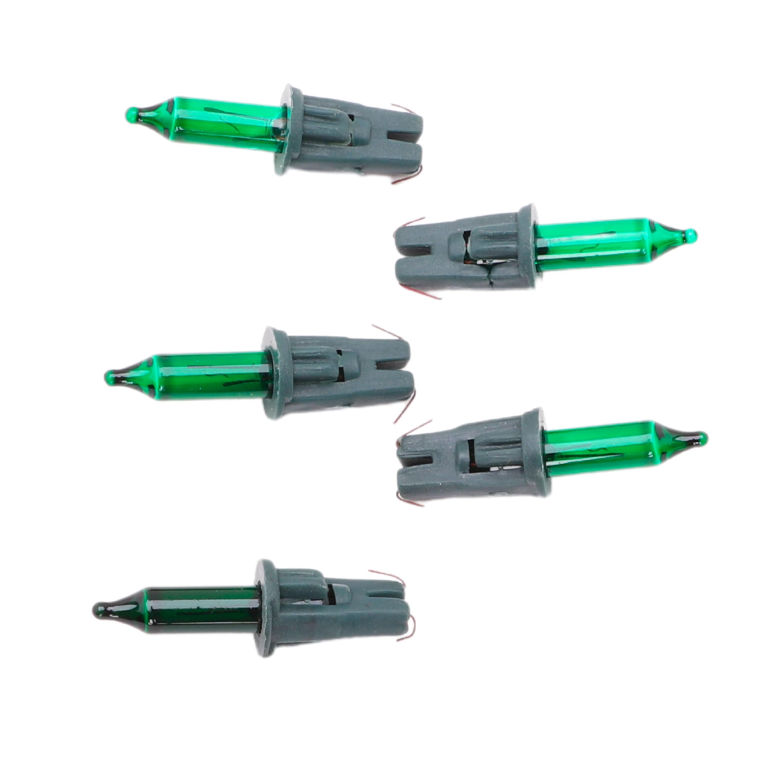 Christmas Concepts® Pack of 5 Green Push in Spare Bulbs - 5v 0.7w 0.14a - Replacement Bulbs