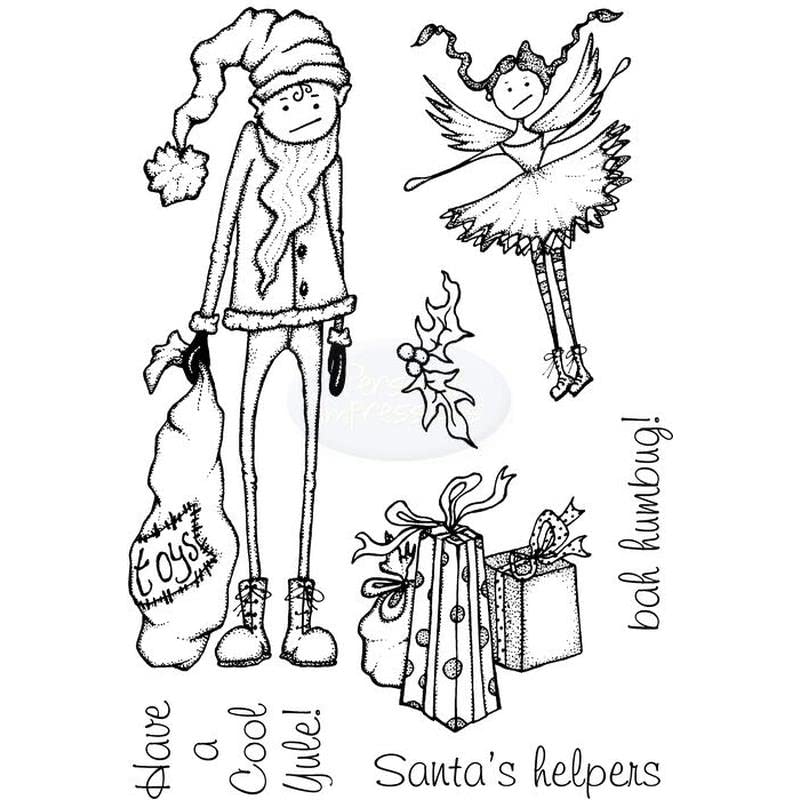 Lindsay Mason Designs A6 Santas Helpers Doo-Lally-Pip Clear Stamp