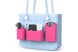 OUTXE 3 Pack Silicone Bogg Bag Accessories Set, Bogg Bag Cell Phone Holder and Sunglasses & Wallet Organizer Insert Compatible with All Bogg Bags, Wallet and Glasses Holder for Simple Modern Bogg Bag