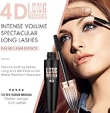 Hualijia 4D Silk Fiber Eyelash Mascara Black Extra Length & Volume view 4