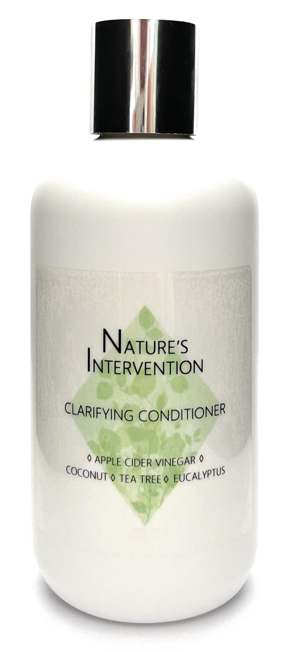 99% Natural Clarifying Conditioner - Apple Cider Vinegar, Coconut, Tea Tree & Eucalyptus - 250ml by Nature's Intervention - No Parabens, No Silicones, pH Balanced for All Hair Types.