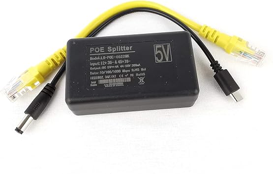 Amazon Com Dslrkit 5v 3a 4a Gigabit Usb Type C Active Poe Splitter For Raspberry Pi 4 4b Computers Accessories