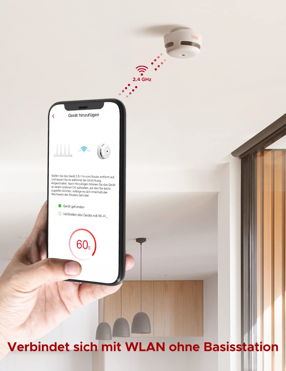 X-Sense Rauchmelder WLAN, entspricht der Norm EN14604, Rauchmelder Smart mit austauschbarer Batterie, Benachrichtigungen über die App, 3 Stück 6