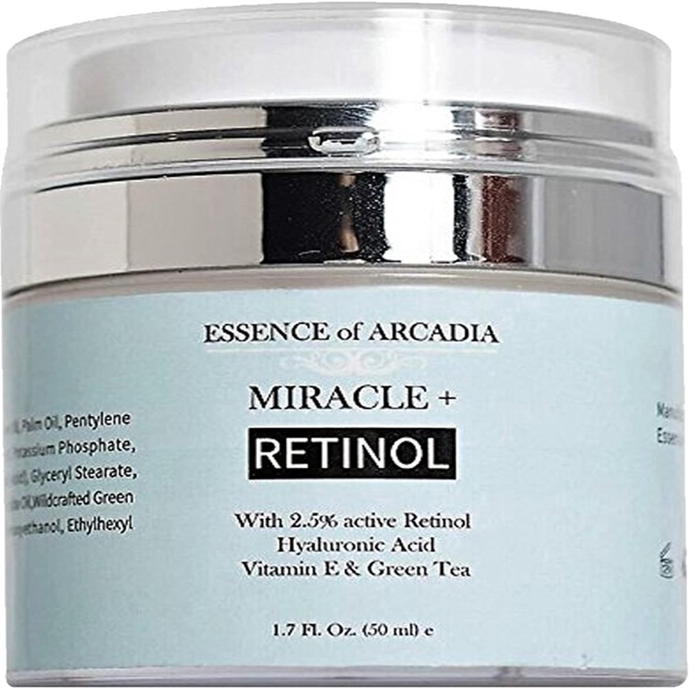 Retinol Moisturizer Cream High Strength for Face and Eye Area Miracle