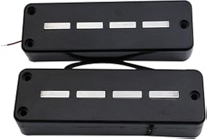 Guyker Bass Pickups Ceramic Bridge + Neck 4 String Electric Bass Pickups