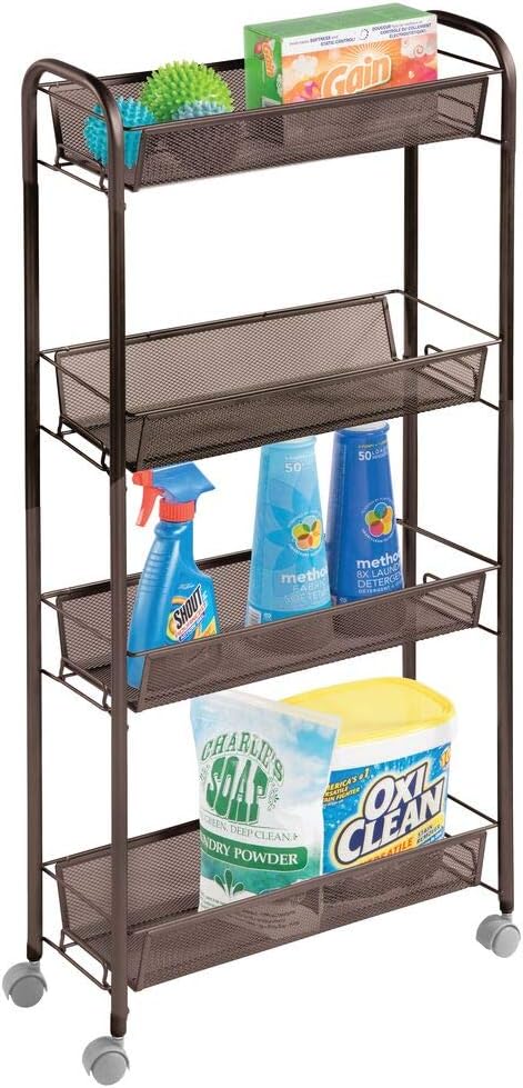 Amazon.de: mDesign mobiler Transportwagen für den Waschraum – kompaktes