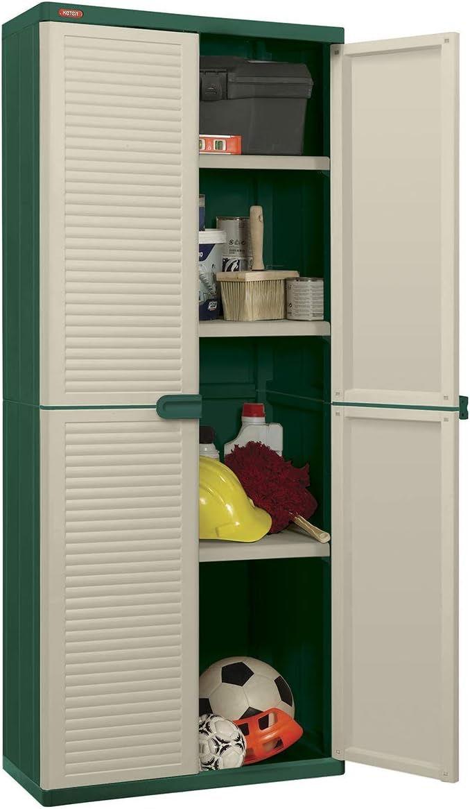 Keter Space Winner Organiseur de Placard d’extérieur Armoire Haute avec