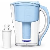 Crystal Quest Water Filter Pitcher, Smart+Fluoride, Filter 2,000 Gallons | 12-Cup Capacity, Includes 1 Long-Life Filter, BPA Free, Meets NSF Standard 42